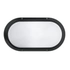 PERFORMANCE IN LIGHTING - Apparecchio a parete 1x60W Ottica simmetrica diffodente SUPERDELTA OV NERO.