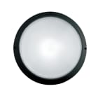 PERFORMANCE IN LIGHTING - Apparecchio a parete 1x75W Ottica simmetrica diffodente SUPERDELTA TON NERO.