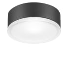 PERFORMANCE IN LIGHTING - Apparecchio a parete e soffitto 1x60W IAA Ottica simmetrica extra diffodente DROP 22 ANTRACITE.