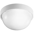 PERFORMANCE IN LIGHTING - Apparecchio a parete e soffitto 1x100W Ottica simmetrica extra diffondente DROP 25 BIANCO.