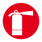 PERFORMANCE IN LIGHTING - Estintore rosso ADES DROP 22 per sicurezza domestica e sul lavoro.