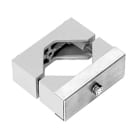 PERFORMANCE IN LIGHTING - Supporto scorrevole in alluminio grigio per pali D60-76mm, adatto per installare apparecchio 5STARS. Palo-staffa ATT A0259/1-94, regolabile su 35.