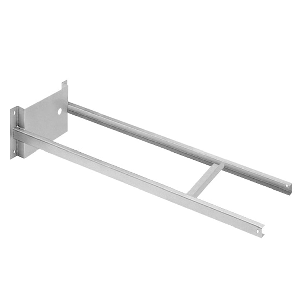 PERFORMANCE IN LIGHTING - Supporto da 1m in lamiera d’acciaio verniciata grigio alluminio A0307-94 WIN 02.