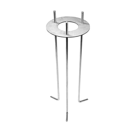 PERFORMANCE IN LIGHTING - Tirafondi da murare con piastra in acciaio inox e tiranti zincati, flangia inclusa.