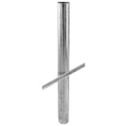 PERFORMANCE IN LIGHTING - Plinto in acciaio zincato a caldo da murare a pavimento per modelli H 220/250cm, base per plinto KHA Slim A0373.