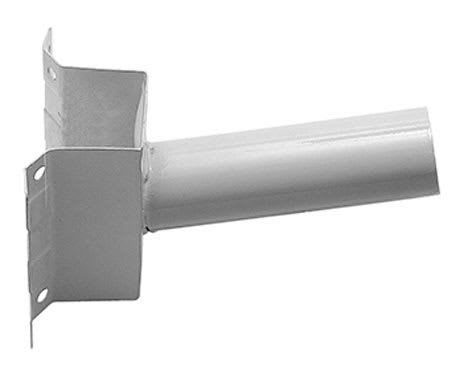 PERFORMANCE IN LIGHTING - Supporto per angolo o parete in acciaio verniciato cataforesi e polvere poliestere grigio chiaro, diametro 60mm. 14152017