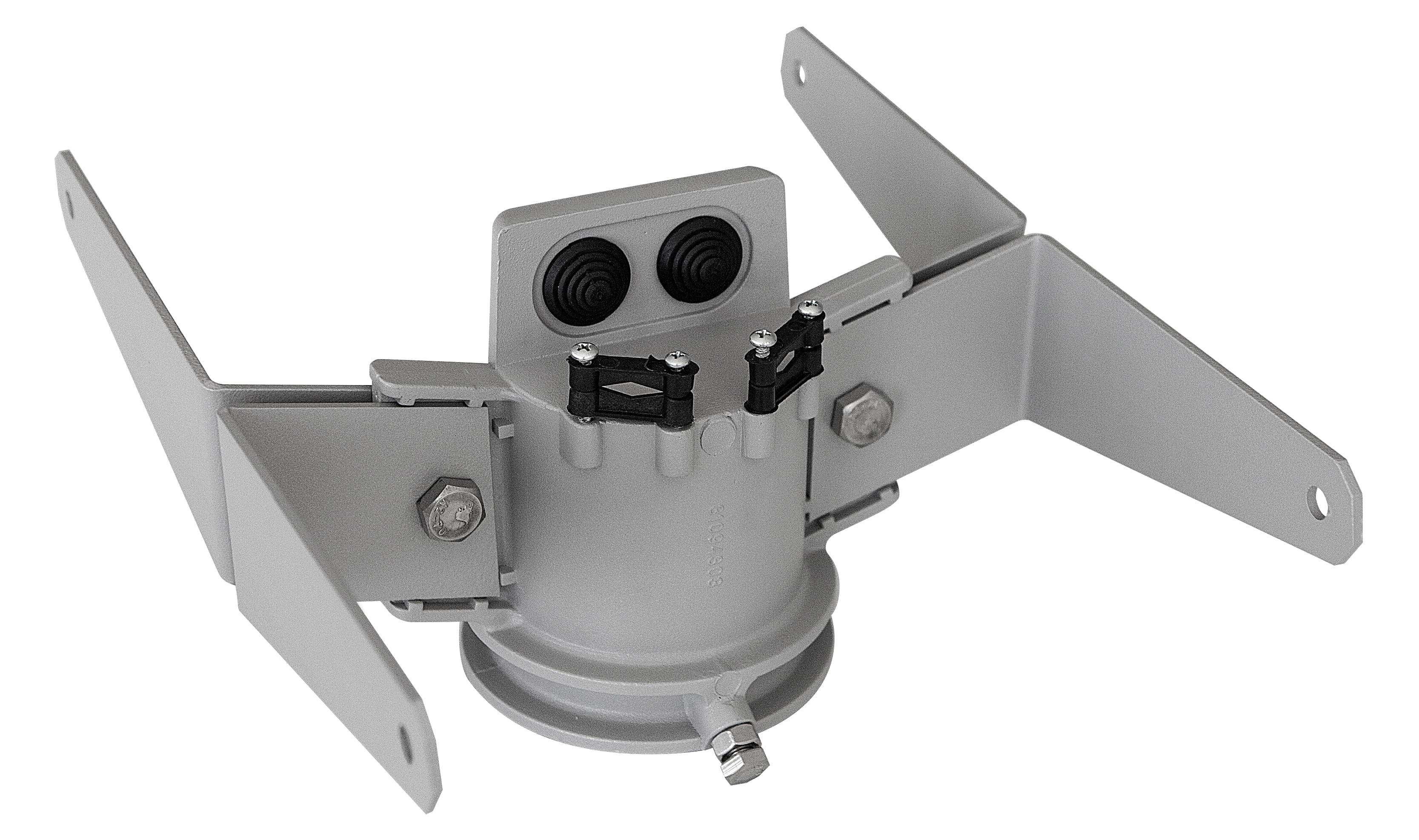 PERFORMANCE IN LIGHTING - Supporto testa palo doppio Guell 1 A0668/2-94 per fissaggio sicuro.