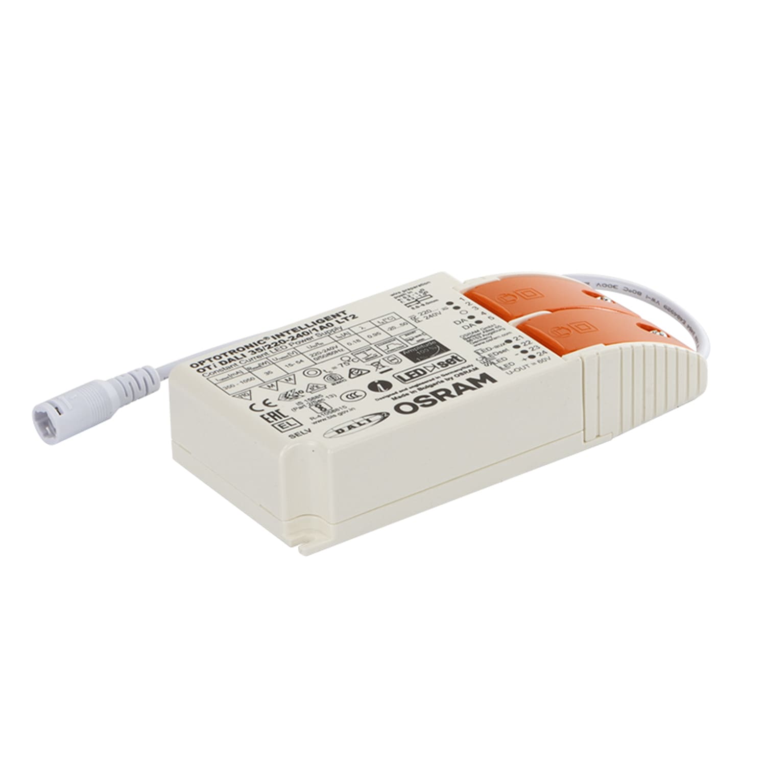 PERFORMANCE IN LIGHTING - Kit alimentazione e driver 36W DALI Plato Square per un'illuminazione efficiente e di qualità. 19-02565