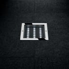 PERFORMANCE IN LIGHTING - Apparecchio da incasso a terra LED 3000K 19,8W Ottica circolare intensiva STEEL 28 SQUARE 18LED 20W NB 8