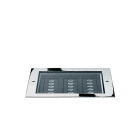 PERFORMANCE IN LIGHTING - Apparecchio da incasso a terra LED 3000K 19,8W Ottica ellittica statica STEEL 28 SQUARE 18LED 20W 10X45 301490