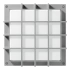 PERFORMANCE IN LIGHTING - Led apparecchio a parete e soffitto 39W 3000K statica ottica simmetrica extra diffodente BLIZ SQUARE 40/G GR94.
