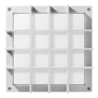 PERFORMANCE IN LIGHTING - Led apparecchio a parete e soffitto 39W 4000K ottica simmetrica extra diffondente BLIZ SQUARE 40/G WH87.