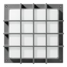 PERFORMANCE IN LIGHTING - Led apparecchio a parete e soffitto 39W 3000K DALI Ottica simmetrica extra diffodente BLIZ SQUARE 40/G AN96.