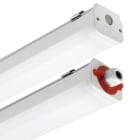 PERFORMANCE IN LIGHTING - Led plafoniere stagna 4000K 45W statica Ottica simmetrica extra diffondente Norma+120 45 S/EW 840 GR-RAL7035.