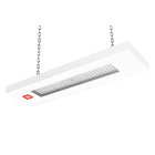 PERFORMANCE IN LIGHTING - led campane industriali 4000k 101w statica ottica simmetrica extra diffodente lama mini 100 s/ew 840 wh87
