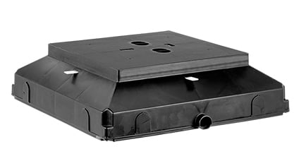 PERFORMANCE IN LIGHTING - Controcassa steel square 34.