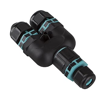 PERFORMANCE IN LIGHTING - Kit derivazione Y 3 vie D.7-10,5mm IP68 - Y-3 way connection kit D.7-10,5mm IP68.