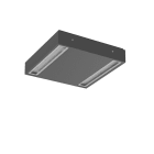 PERFORMANCE IN LIGHTING - Led apparecchio a plafone 3000K 23.5W statica ottica simmetrica extra diffodente MIMIK 20 CEILING 21 S/EW 830 AN96.
