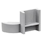 PERFORMANCE IN LIGHTING - Carter IP40 per adattatore asimmetrico OTR ASYM ADAPT S-9209/IP40-G.