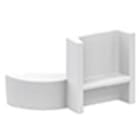 PERFORMANCE IN LIGHTING - Carter IP40 per adattatore asimmetrico OTR ASYM ADAPT S-9209/IP40-W.