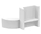 PERFORMANCE IN LIGHTING - Carter IP40 per adattatore asimmetrico OTR ASYM ADAPT S-9209/IP40-W.