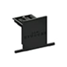 PERFORMANCE IN LIGHTING - Tappo di chiusura per controsoffitto con vite di bloccaggio OTR R-TK END CAP+SCREW 9004-R/B.