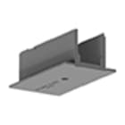 PERFORMANCE IN LIGHTING - Copertura da controsoffitto per testata OTR recess cov for end feed S-9001-R/6-W.