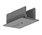 PERFORMANCE IN LIGHTING - Copertura da controsoffitto per testata OTR recess cov for end feed S-9001-R/6-W.