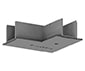PERFORMANCE IN LIGHTING - Copertura da controsoffitto per giunto a OTR RECESS COVER L-FEED S-9011-R/6-G.