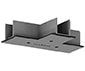 PERFORMANCE IN LIGHTING - Copertura da controsoffitto per giunto a T OTR RECESS COVER T-FEED S-9013-R/6-G.
