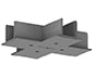 PERFORMANCE IN LIGHTING - Copertura da controsoffitto per giunto a X OTR recess cover X-feed S-9017-R/6-G.