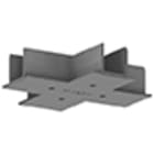 PERFORMANCE IN LIGHTING - Copertura da controsoffitto per giunto a X OTR recess cover X-feed S-9017-R/6-G.