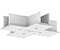 PERFORMANCE IN LIGHTING - Copertura per giunto a X OTR Recess Cover X-Feed S-9017-R/6-W.
