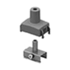 PERFORMANCE IN LIGHTING - Staffa con tenditore M6 e copertura in plastica OTR CLAMP M6 GRIPPER +COVER S-9000-P2-G.