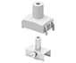 PERFORMANCE IN LIGHTING - Staffa con tenditore M6 e copertura in plastica OTR CLAMP M6 GRIPPER +COVER S-9000-P2-W.