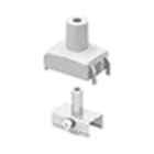 PERFORMANCE IN LIGHTING - Staffa con tenditore M6 e copertura in plastica OTR CLAMP M6 GRIPPER +COVER S-9000-P2-W.