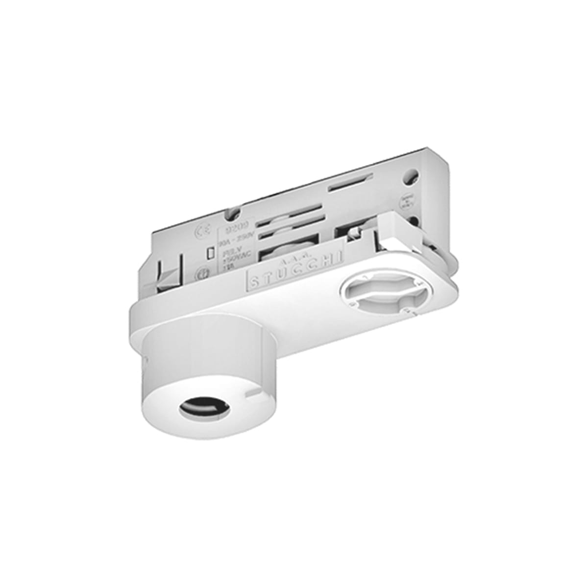 PERFORMANCE IN LIGHTING - Adattatore asimmetrico DALI a 6 conduttori (3 fasi + sistema di controllo) per carichi fino a 10,2 kg OTR ASYM ADAPT 6 POLES 9209/W.