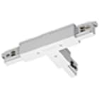 PERFORMANCE IN LIGHTING - Giunto a T meccanico esterno a destra / messa a terra interna a sinistra OTR T-FEED EXT RIGHT-POL 9014/W.