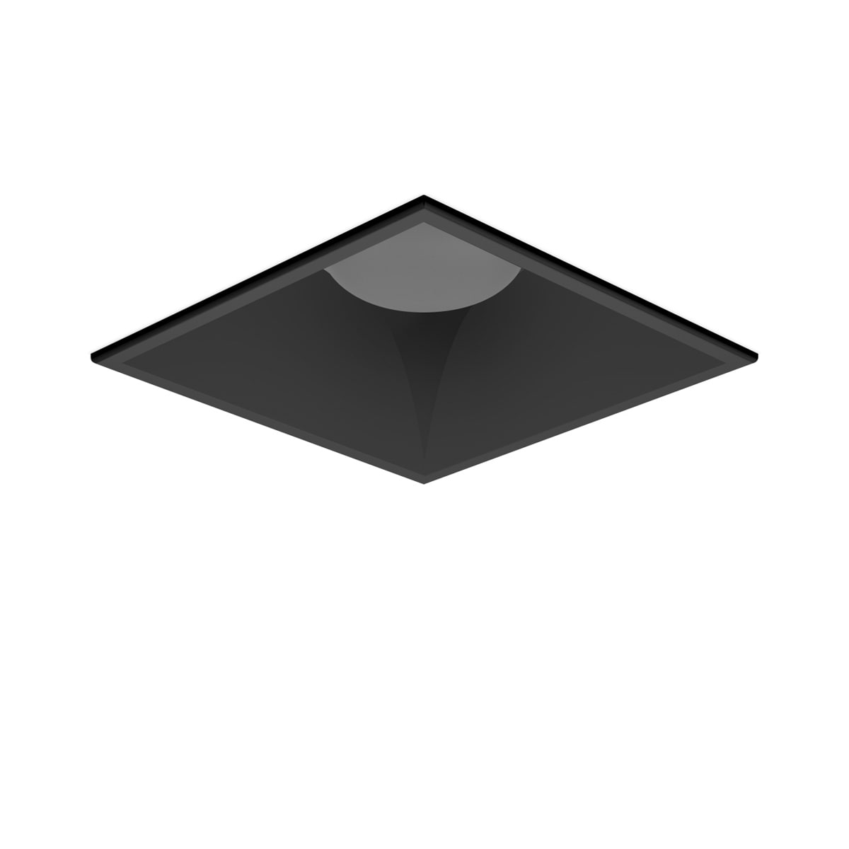 PERFORMANCE IN LIGHTING - Riflettore nero DL quadrato MIDI.