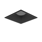 PERFORMANCE IN LIGHTING - Riflettore nero DL quadrato MIDI.