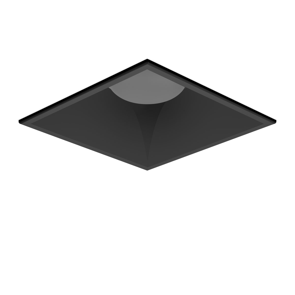 PERFORMANCE IN LIGHTING - Riflettore nero DL quadrato maxi con copertura nera.