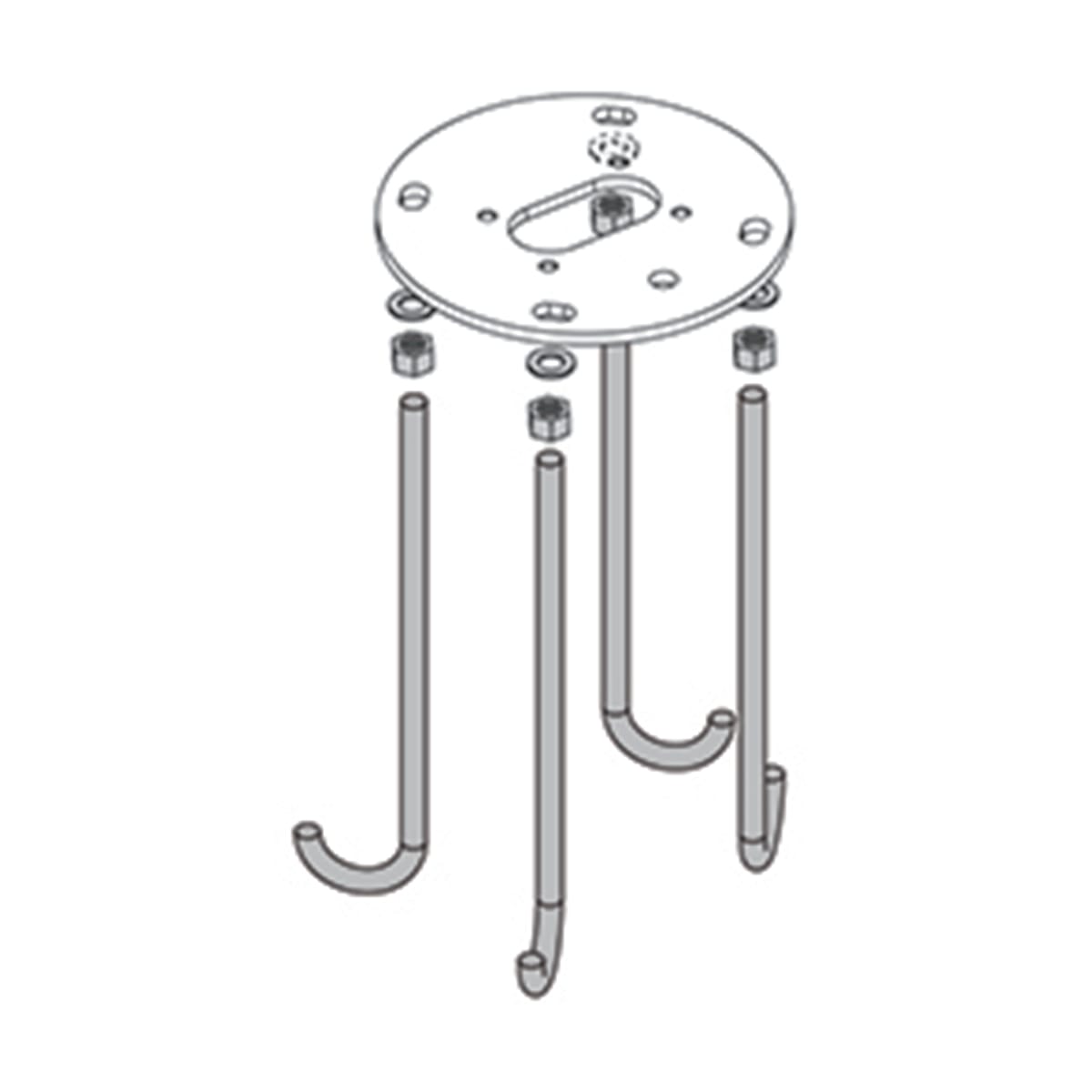 PERFORMANCE IN LIGHTING - Flangia tirafondi Amon, ideale per fissaggi resistenti e sicuri. 310922