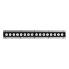 PERFORMANCE IN LIGHTING - Led lineare a parete 14W 3000K ottica asimmetrica media statica Strip SQ+ 528 12 A/M 830 GR11