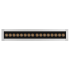 PERFORMANCE IN LIGHTING - Led lineari a incasso 3000K 14W Ottica simmetrica intensiva STRIP SQ+ ING 550 12 S/I 830 GR11 DALI.
