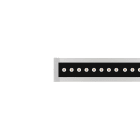 PERFORMANCE IN LIGHTING - Apparecchio a incasso LED-Lineari 3000K 20.5W Ottica ellittica statica STRIP SQ+ ING 800 18 40X60 830GR11 DALI.