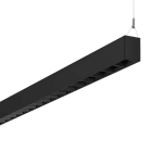 PERFORMANCE IN LIGHTING - Apparecchio a sospensione LED 3000K 41W DALI griglia nera SL764+ PL M 36 S/C 830 BK9005 LV.