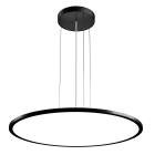 PERFORMANCE IN LIGHTING - Apparecchio a sospensione LED 3000K 69W DALI diffusore opale FL R 777 PL 68 S/B 830 BK9005S OP.