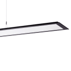 PERFORMANCE IN LIGHTING - Apparecchio a sospensione LED 53W 4000K microprisma statica SL713+ PL RL 48 S/C 840 BK9005 MP.