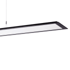 PERFORMANCE IN LIGHTING - Apparecchio a sospensione LED 3000K 69W microprisma statica SL713+ PL RXL 61 S/C 830 BK9005 MP.