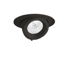 PERFORMANCE IN LIGHTING - Faretti da incasso LED 9W Ottica circolare intensiva 4000K EB431 RF 8 C/I 840 BK9005 RE